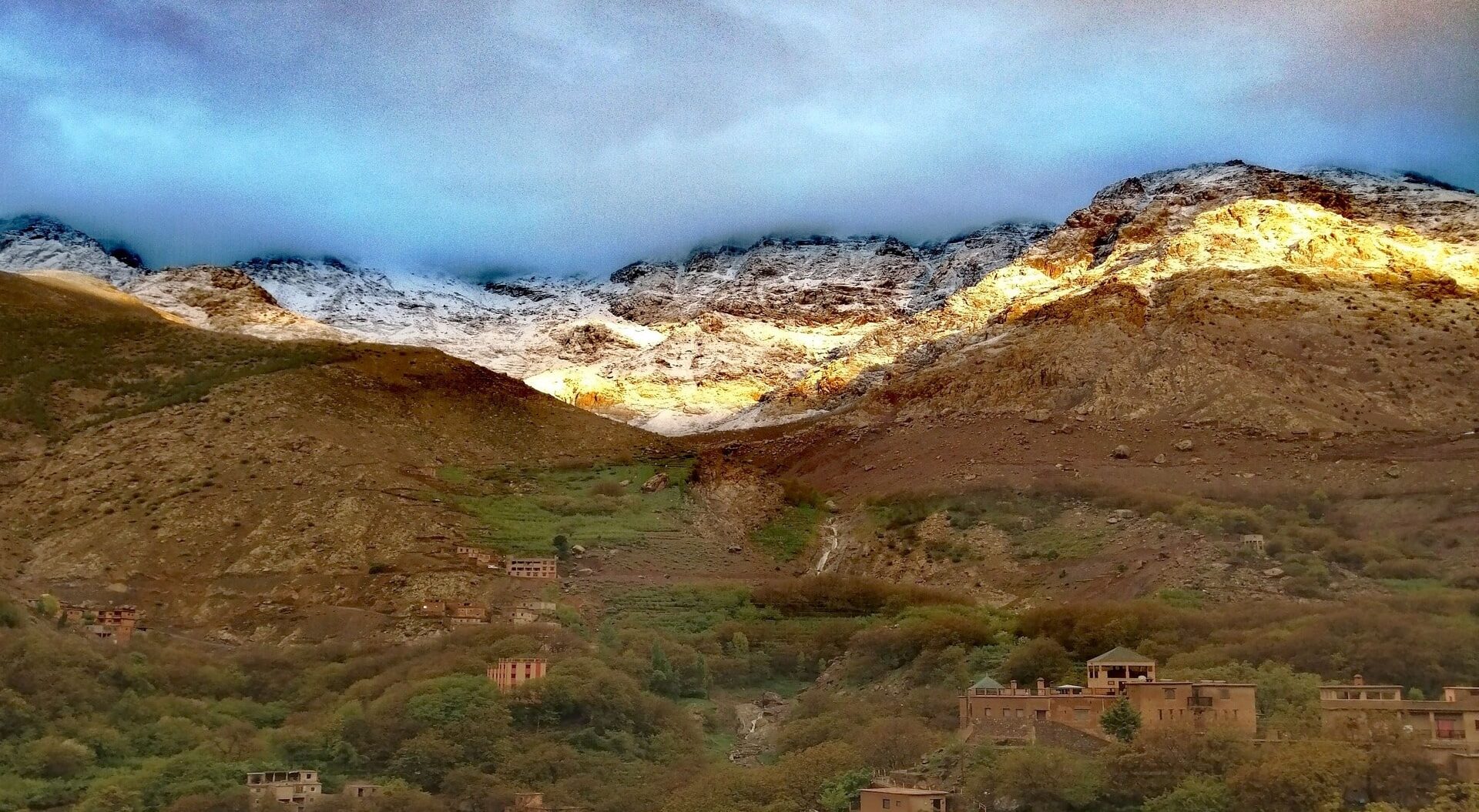 imlil valley in the atlas mountains